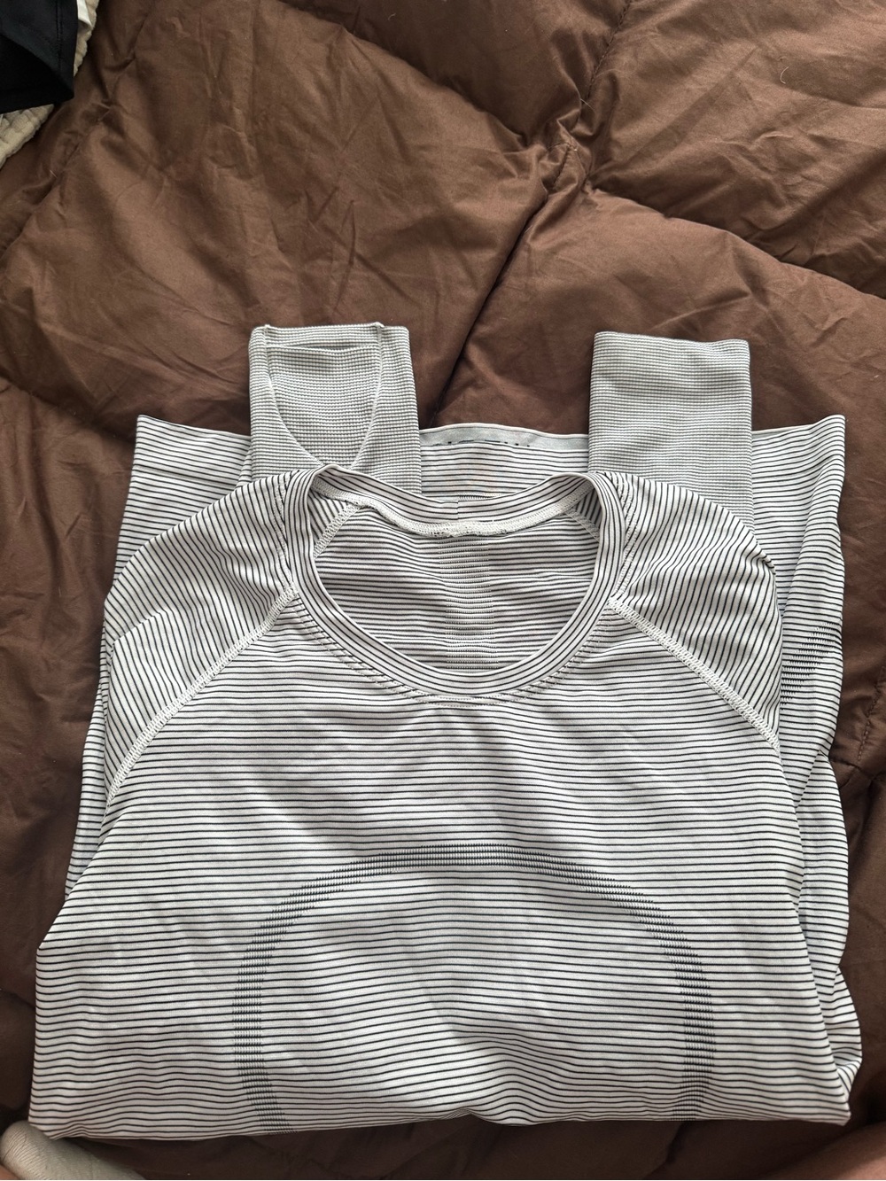 lululemon athletica Striped Black & White Longsleeve swiftly